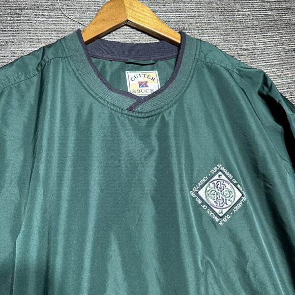 Cutter & Buck Jacket Men's M Green Pullover Windbreaker Ireland Dublin Golf - Picture 2 of 15